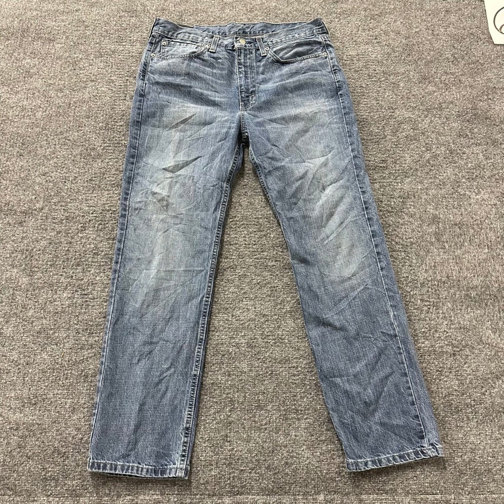 Levi's Jeans Mens Size 34 Blue 514 Straight Fit Cotton Denim Medium Wash Pants